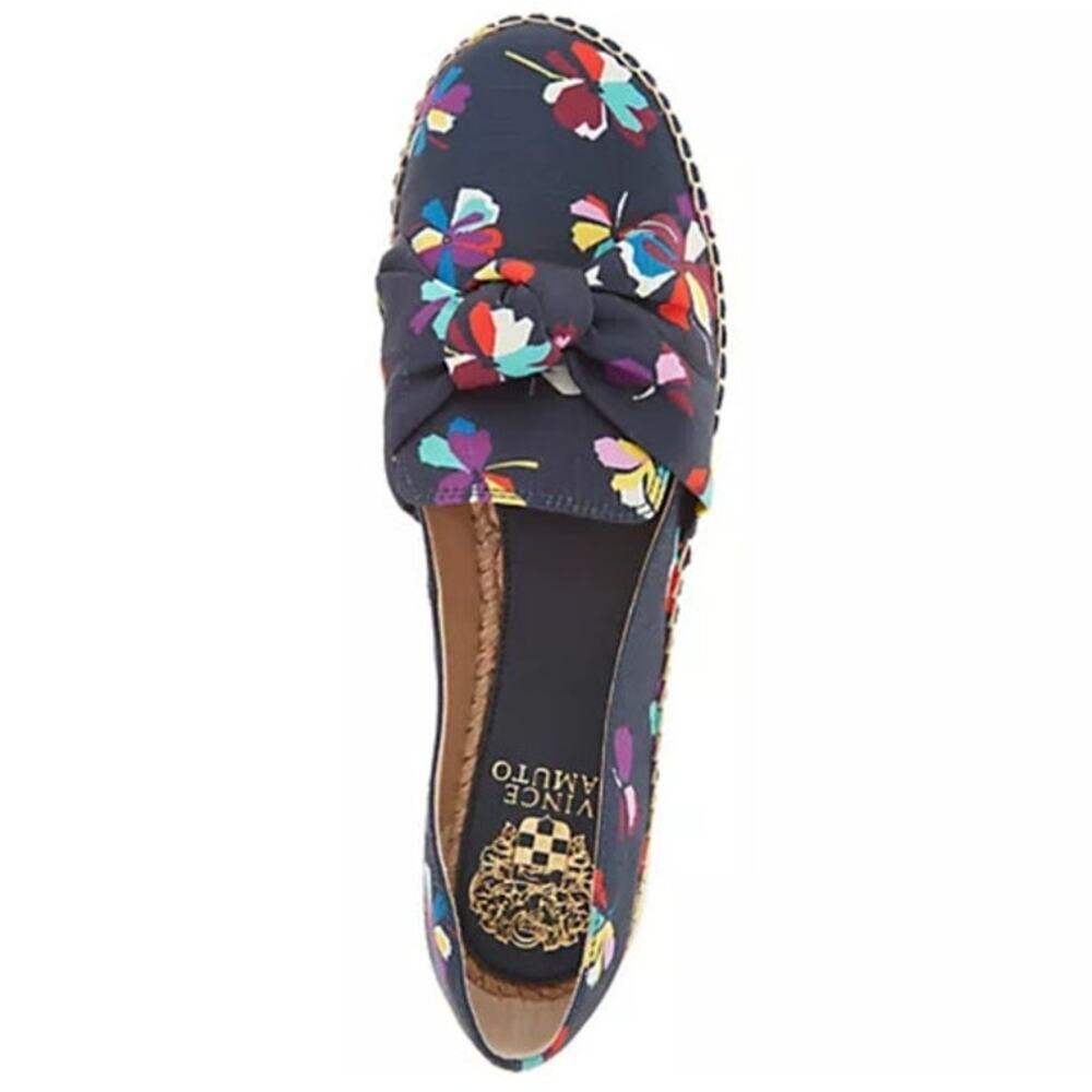 NIB Vince Camuto Tratida Canvas Slip On Espadrilles Women's Size 9 M Navy Floral - Picture 6 of 10